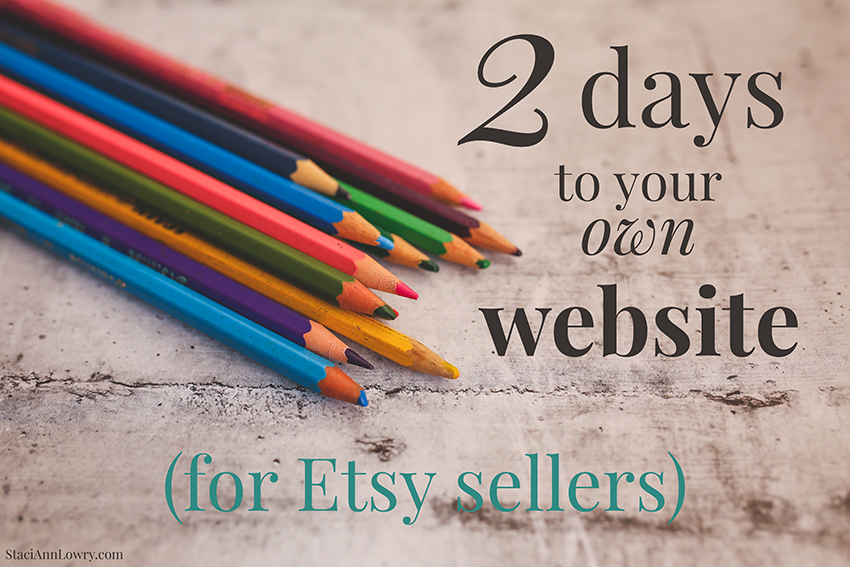 2 Days to your own handmade business website.