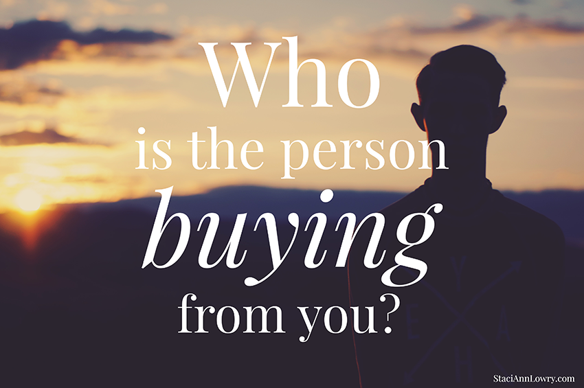 Who is the person buying from you?